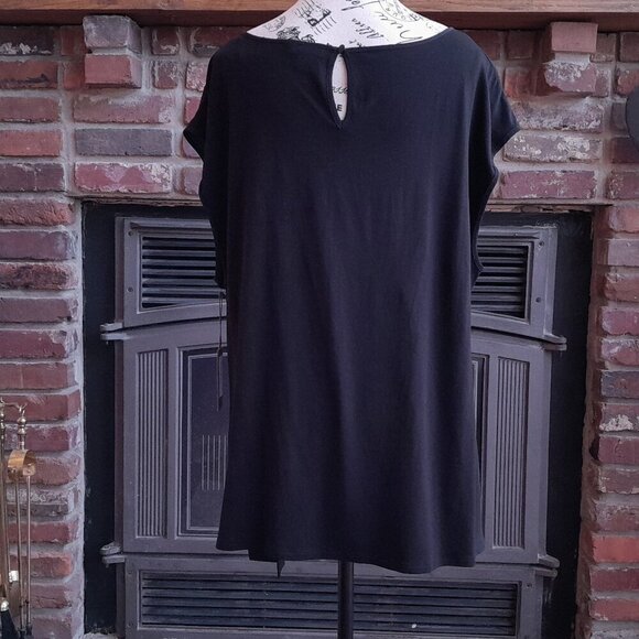 Vince Camuto Black Tie Blouse/Tunic NWT - Picture 3 of 5